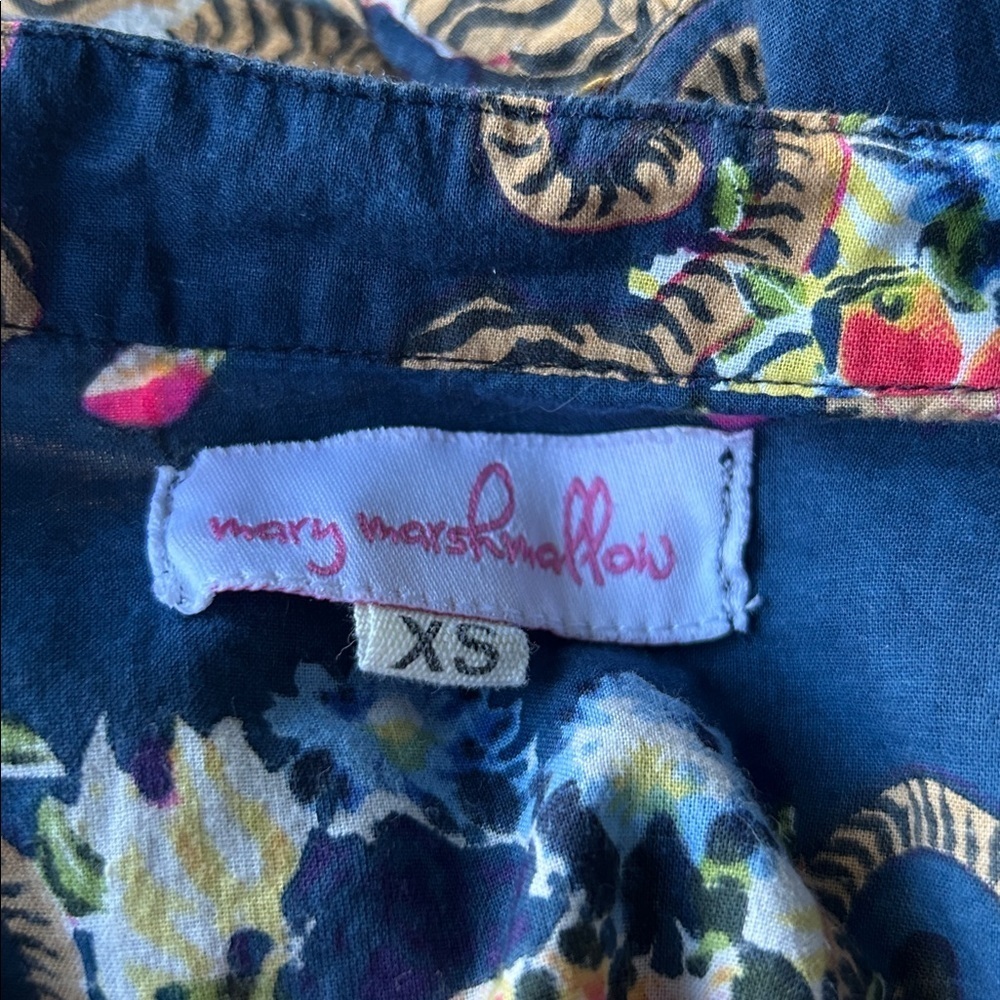 Mary Marshmallow Willow Maxi Dress Navy Twin Tigers Size XS - Picture 5 of 6